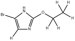 4-bromo-2-(ethoxy-d5)-1H-imidazole-5-d Structure