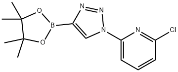 2-chloro-6-(4-(4,4,5,5-tetramethyl-1,3,2-dioxaborolan-2-yl)-1H-1,2,3-triazol-1-yl)pyridine Structure