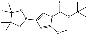 tert-butyl 2-methoxy-4-(4,4,5,5-tetramethyl-1,3,2-dioxaborolan-2-yl)-1H-imidazole-1-carboxylate Structure