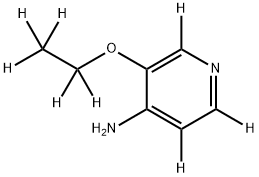 3-(ethoxy-d5)pyridin-2,5,6-d3-4-amine Structure