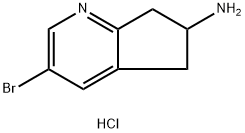 3-Bromo-6,7-dihydro-5H-cyclopenta[b]pyridin-6-amine dihydrochloride 구조식 이미지