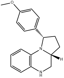 (1S,3aR)-1-(4-methoxyphenyl)-1,2,3,3a,4,5-hexahydropyrrolo[1,2-a]quinoxaline Structure