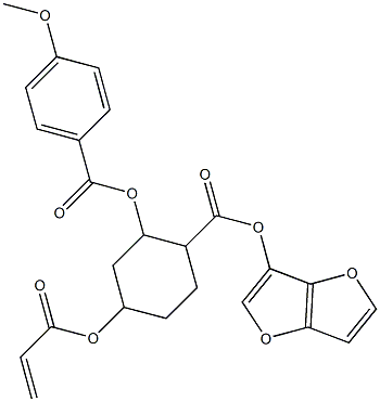 (3S,3aR,6R,6aR)-6-(4-methoxybenzoyloxy)-hexahydrofuro[3,2-b]furan-3-yl 4-(prop-2-enoyloxy)benzoate Structure