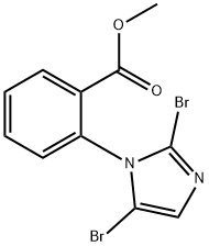 methyl 2-(2,5-dibromo-1H-imidazol-1-yl)benzoate Structure