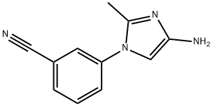 3-(4-amino-2-methyl-1H-imidazol-1-yl)benzonitrile 구조식 이미지