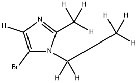 5-bromo-1-(ethyl-d5)-2-(methyl-d3)-1H-imidazole-4-d Structure
