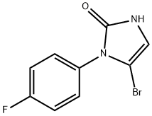 5-bromo-1-(4-fluorophenyl)-1,3-dihydro-2H-imidazol-2-one Structure