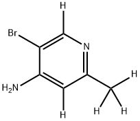 5-bromo-2-(methyl-d3)pyridin-3,6-d2-4-amine Structure