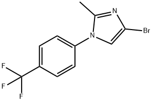 4-bromo-2-methyl-1-(4-(trifluoromethyl)phenyl)-1H-imidazole Structure