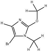 5-bromo-2-(methoxy-d3)-1-(methyl-d3)-1H-imidazole-4-d Structure