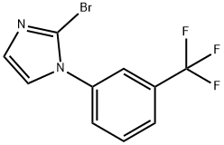 2-bromo-1-(3-(trifluoromethyl)phenyl)-1H-imidazole 구조식 이미지