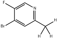 4-bromo-5-fluoro-2-(methyl-d3)pyridine 구조식 이미지