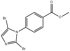 methyl 4-(2,5-dibromo-1H-imidazol-1-yl)benzoate Structure