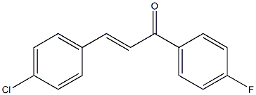 (E)-3-(4-chlorophenyl)-1-(4-fluorophenyl)prop-2-en-1-one Structure