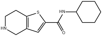 N-CYCLOHEXYL-4,5,6,7-TETRAHYDROTHIENO[3,2-C]PYRIDINE-2-CARBOXAMIDE HBR Structure