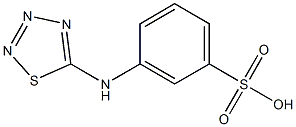 3-([1,2,3,4]thiatriazol-5-ylamino)-benzenesulfonic acid Structure