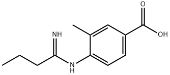 Benzoic acid, 4-[(1-iminobutyl)amino]-3-methyl- 구조식 이미지