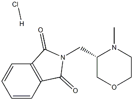 (S)-2-(4-Methyl-morpholin-3-ylmethyl)-isoindole-1,3-dione hydrochloride 구조식 이미지