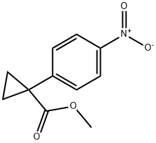 1-(4-Nitrophenyl)-cyclopropanecarboxylic acid methyl ester Structure