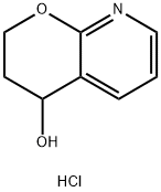 3,4-dihydro-2H-pyrano[2,3-b]pyridin-4-ol hydrochloride 구조식 이미지