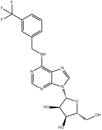 N6-(3-Trifluoromethylbenzyl)adenosine 구조식 이미지