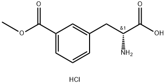 (R)-3-(2-Amino-2-carboxy-ethyl)-benzoic acid methyl ester hydrochloride Structure