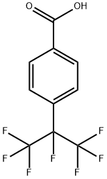 Benzoic acid, 4-[1,2,2,2-tetrafluoro-1-(trifluoromethyl)ethyl]- 구조식 이미지