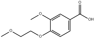 3-methoxy-4-(2-methoxyethoxy)benzoic acid Structure