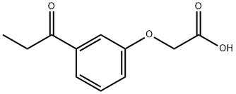 2-[3-(1-oxopropyl)phenoxy]Acetic acid Structure