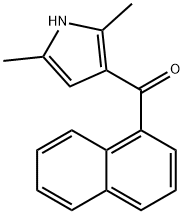 (2,5-dimethyl-1H-pyrrol-3-yl)(naphthalen-1-yl)methanone Structure