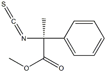 (+)-[methyl (2S)-2-isothiocyanato-2-phenylpropionate] 구조식 이미지
