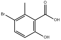 Benzoic acid, 3-bromo-6-hydroxy-2-methyl- 구조식 이미지
