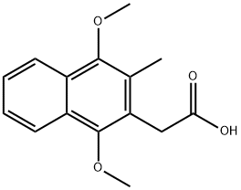 2-(1,4-dimethoxy-3-methylnaphthalen-2-yl)acetic acid Structure