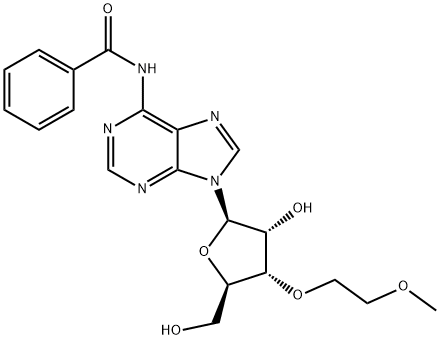 N6-Benzoyl-3'-O-(2-methoxyethyl)adenosine 구조식 이미지