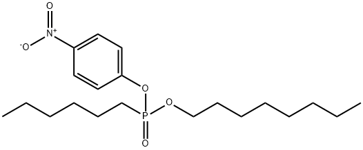 Octyl 4-nitrophenyl hexylphosphonate Structure