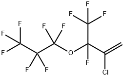 2-Chloro-3-heptafluoropropoxy-3,4,4,4-tetrafluorobut-1-ene 구조식 이미지