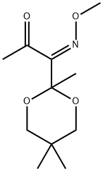 (1E)-1-(methoxyimino)-1-(2,5,5-trimethyl-1,3-dioxan-2-yl)acetone Structure