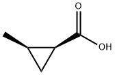 (1S,2R)-2-METHYLCYCLOPROPANE-1-CARBOXYLIC ACID Structure