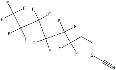 Thiocyanic acid, 3,3,4,4,5,5,6,6,7,7,8,8,8-tridecafluorooctyl ester 구조식 이미지