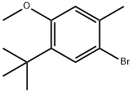 1-Bromo-5-tert-butyl-4-methoxy-2-methyl-benzene 구조식 이미지