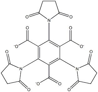 Tris-succinimidyl-1,3,5-benzenetricarboxylate 구조식 이미지
