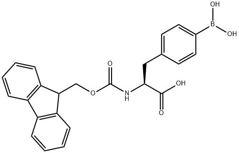 Fmoc-4-Borono-L-Phenylalanine 구조식 이미지