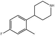 4-(4-fluoro-2-methylphenyl)piperidine Structure