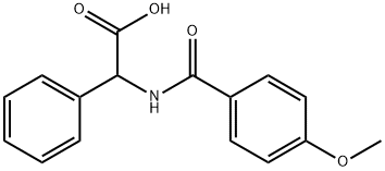 2-[(4-methoxyphenyl)formamido]-2-phenylacetic acid 구조식 이미지