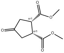 4-OXO-CYCLOPENTANE-CIS-1,2-DICARBOXYLIC ACID DIMETHYL ESTER Structure