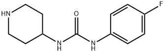 3-(4-fluorophenyl)-1-(piperidin-4-yl)urea Structure