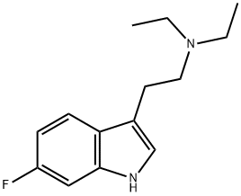 1H-인돌-3-에탄민,N,N-디에틸-6-플루오로- 구조식 이미지