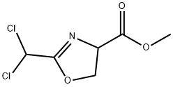 4-Oxazolecarboxylic acid, 2-(dichloromethyl)-4,5-dihydro-, methyl ester Structure