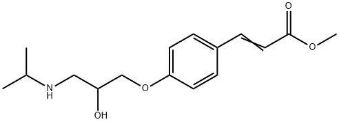 2-Propenoic acid, 3-[4-[2-hydroxy-3-[(1-methylethyl)amino]propoxy]phenyl]-, methyl ester Structure