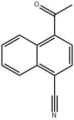 4-acetyl-1-Naphthalenecarbonitrile Structure